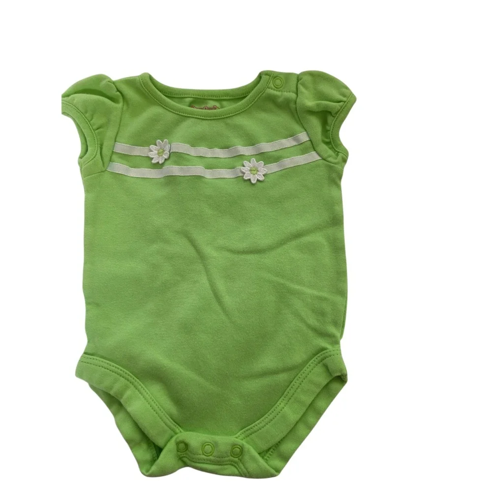 Baby Girl Clothes‎ Bundle 0-3M 0-6M Rompers Bodysuits Floral Giraffe Lot 7pc
